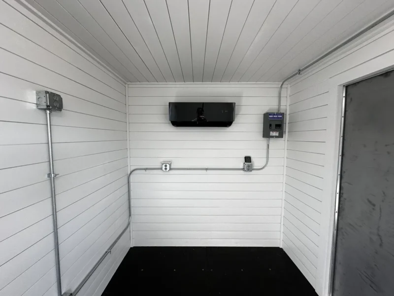 20ft 20’ Slate Gray Shiplap 120V Shipping Container Office Mini Split - Image 6