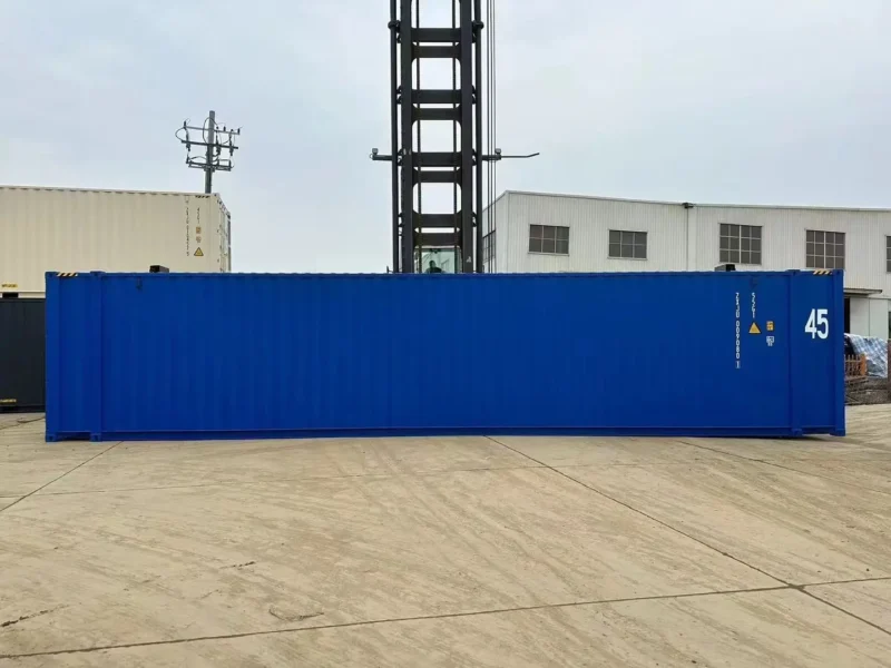 New 45‑ft High Cube Shipping Container – Bold Blue Finish - Image 4