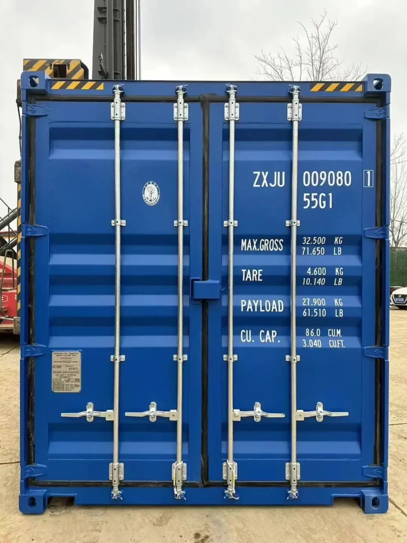 New 45‑ft High Cube Shipping Container – Bold Blue Finish - Image 5