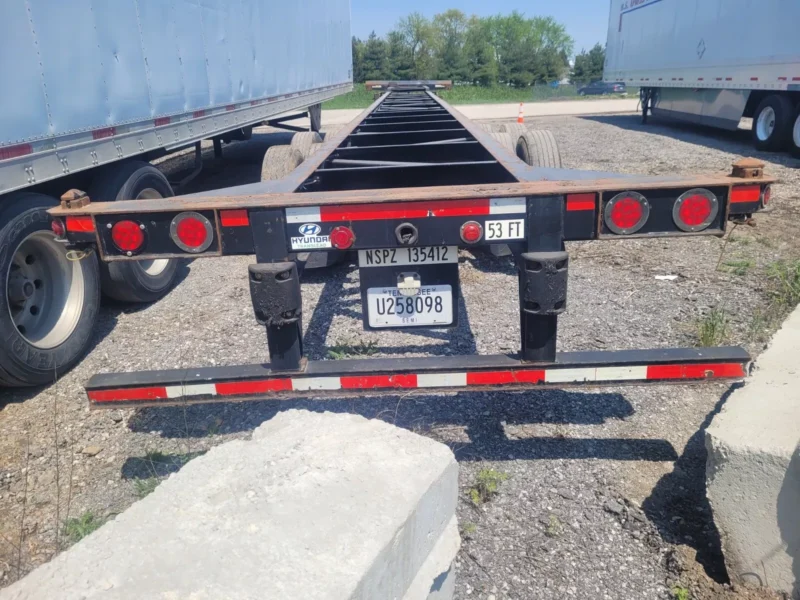 Used 53ft Hyundai Shipping Container Chassis – 2011 - Image 2
