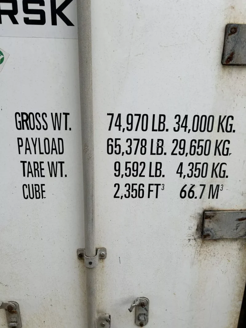 Maersk RAHC-031 Used 40ft Cold Storage Reefer Container – Model CCR18060 - Image 5
