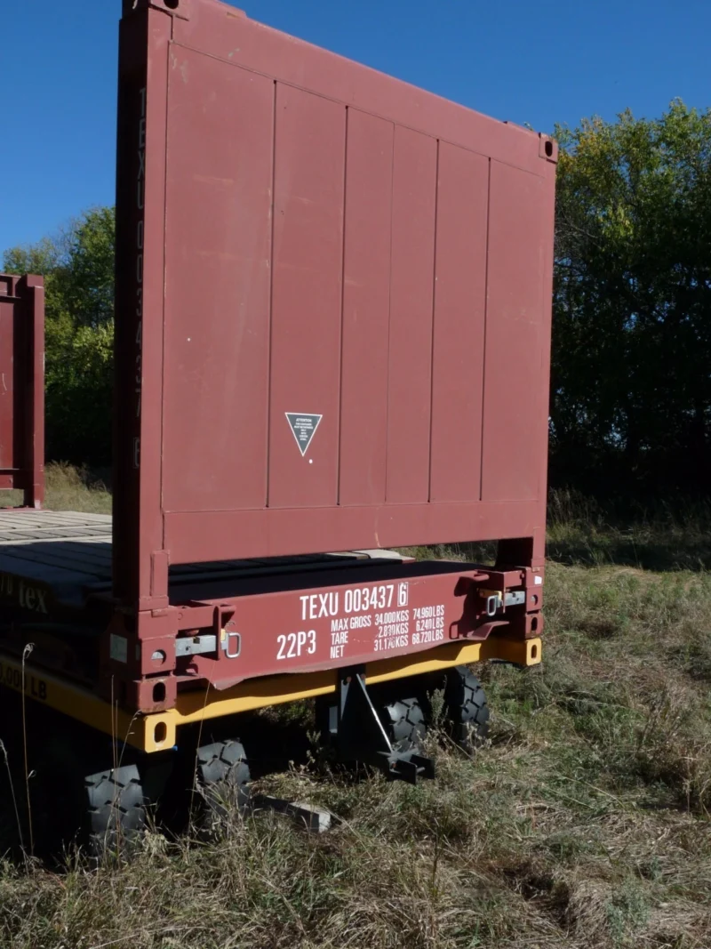 20' Flat Rack Shipping Container - One Trip, For Equipment, Oversize Items - Image 10