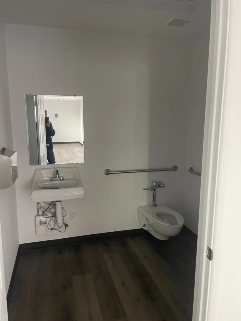 40ft Shipping Container Office with ADA Restroom - Image 3