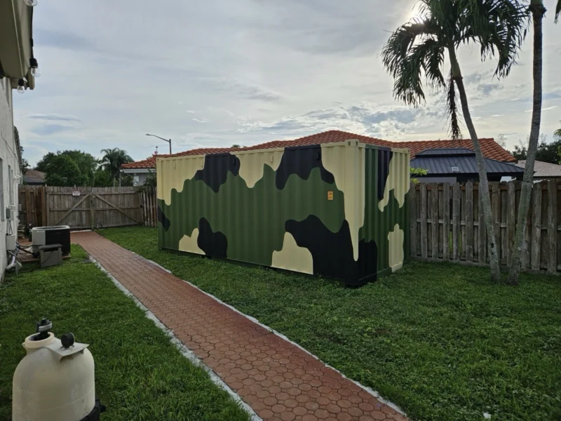 20ft Camouflage Storage Container – Wind & Water Tight – Brand New - Image 3