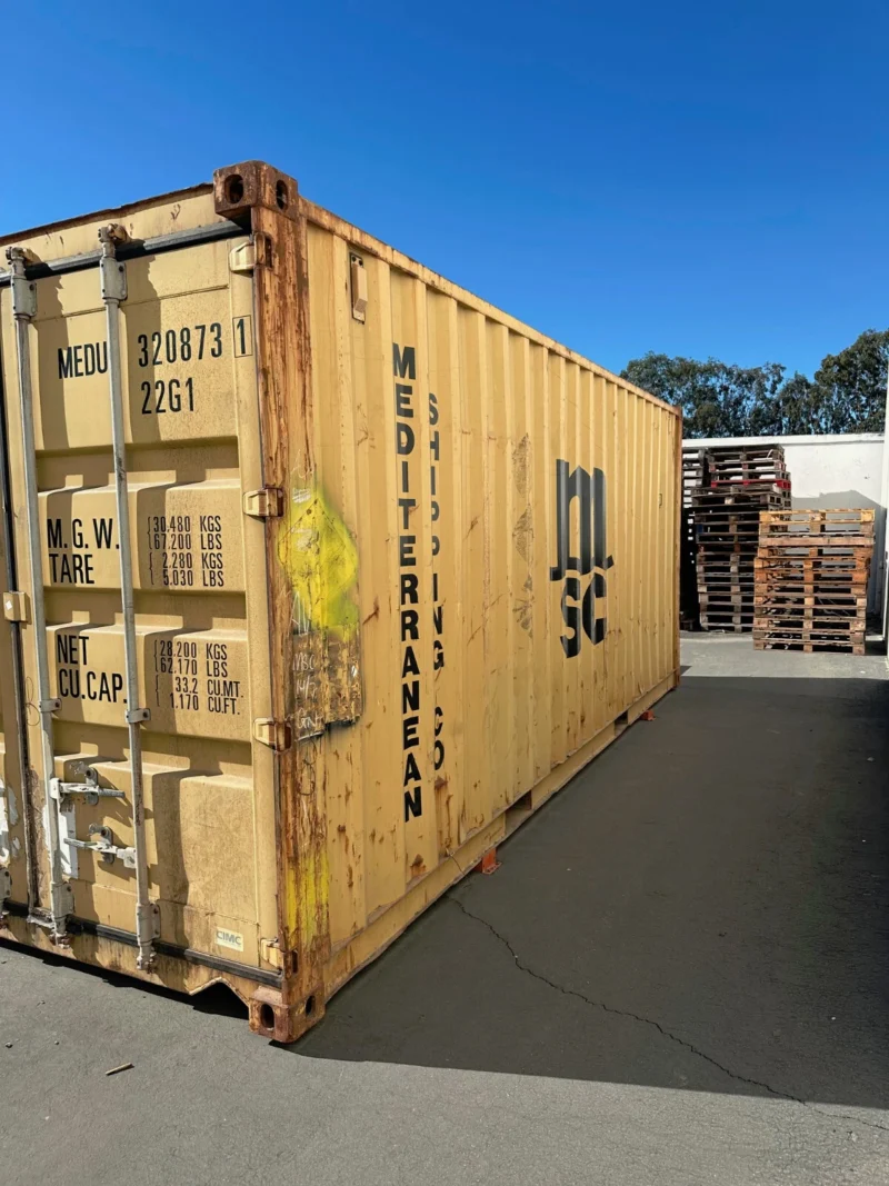 Used 20ft Conex Shipping / Storage Container – Yellow/Gold – Priced to Sell! - Image 6