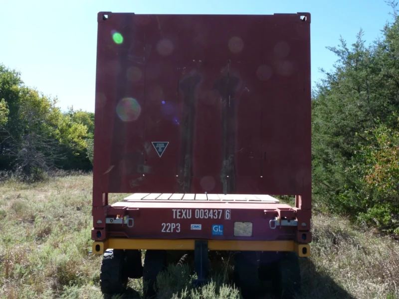20' Flat Rack Shipping Container - One Trip, For Equipment, Oversize Items - Image 7