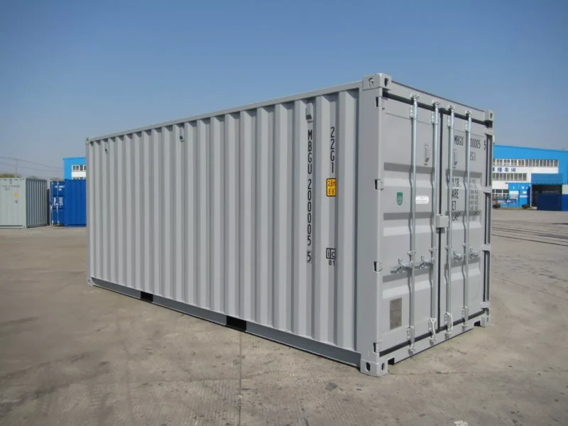 Grey New build 20ft Shipping Container - Image 9